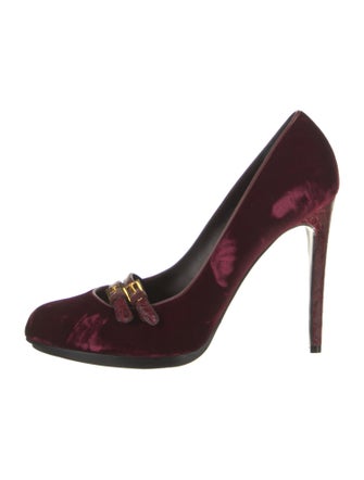 Tom Ford Velvet Printed Pumps