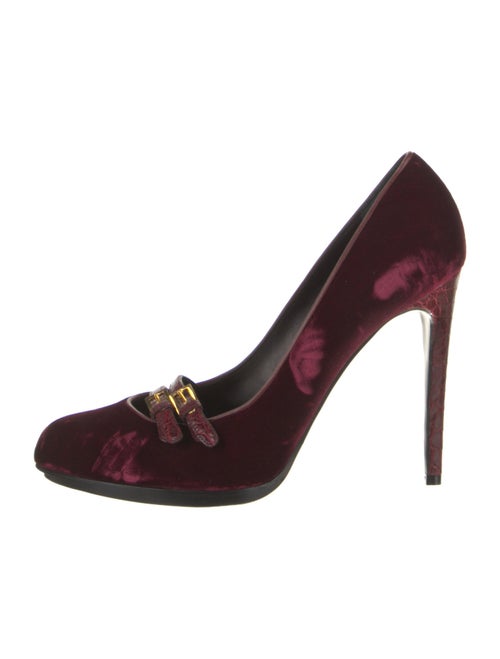 Tom Ford Velvet Printed Pumps