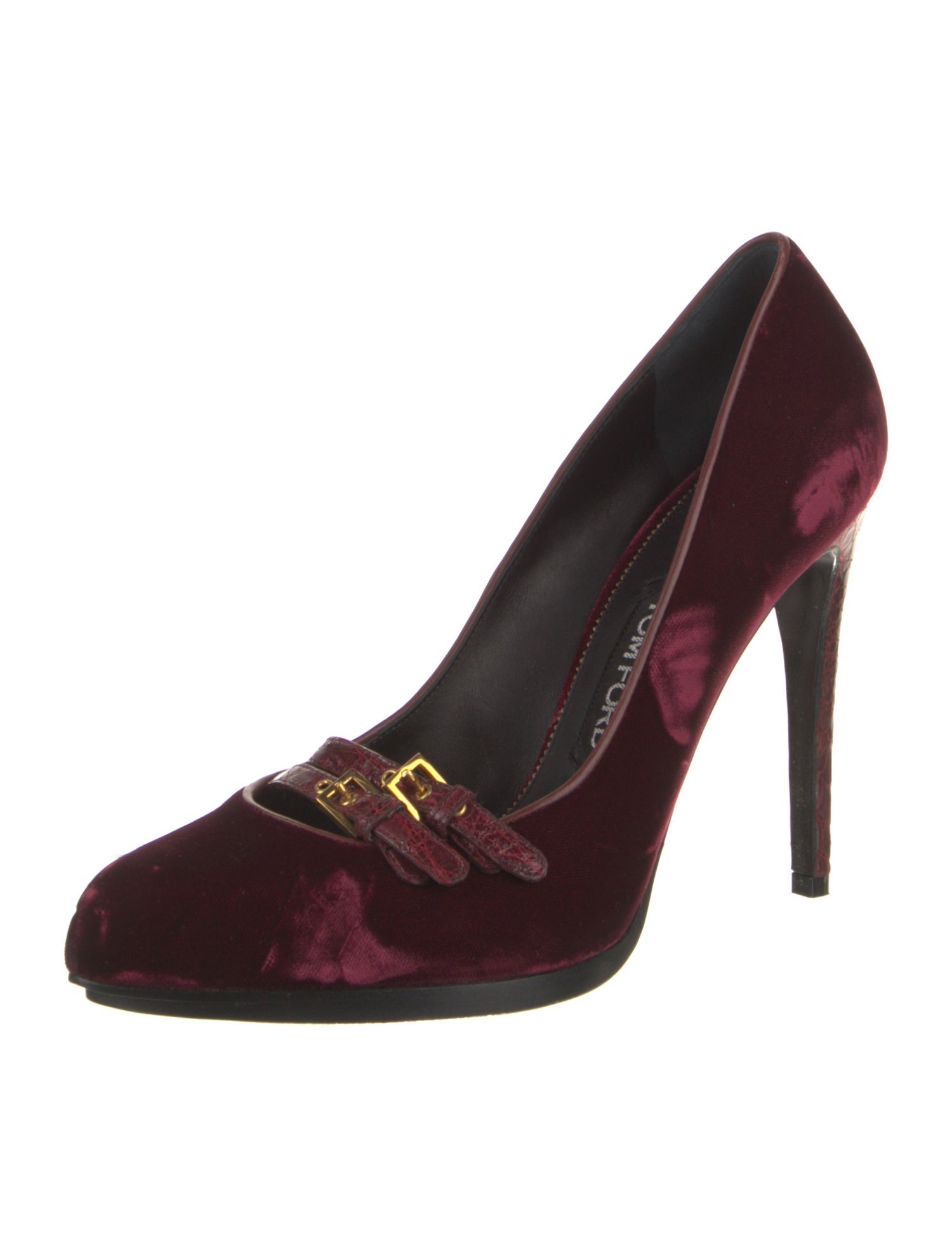 Tom Ford Velvet Printed Pumps