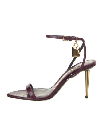 Tom Ford Embossed Leather Sandals