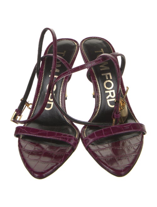 Tom Ford Embossed Leather Sandals