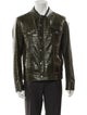 Tom Ford Calfskin Plaid Print Moto Jacket