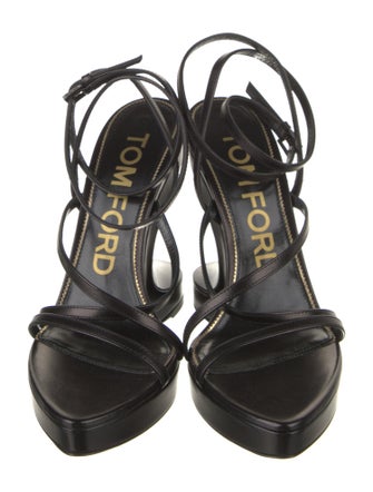 Tom Ford Leather Slingback Sandals