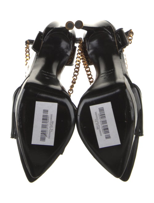 Tom Ford Patent Leather Chain-Link Accents Sandals