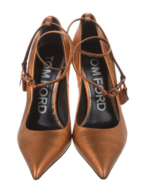 Tom Ford Embossed Leather Pumps