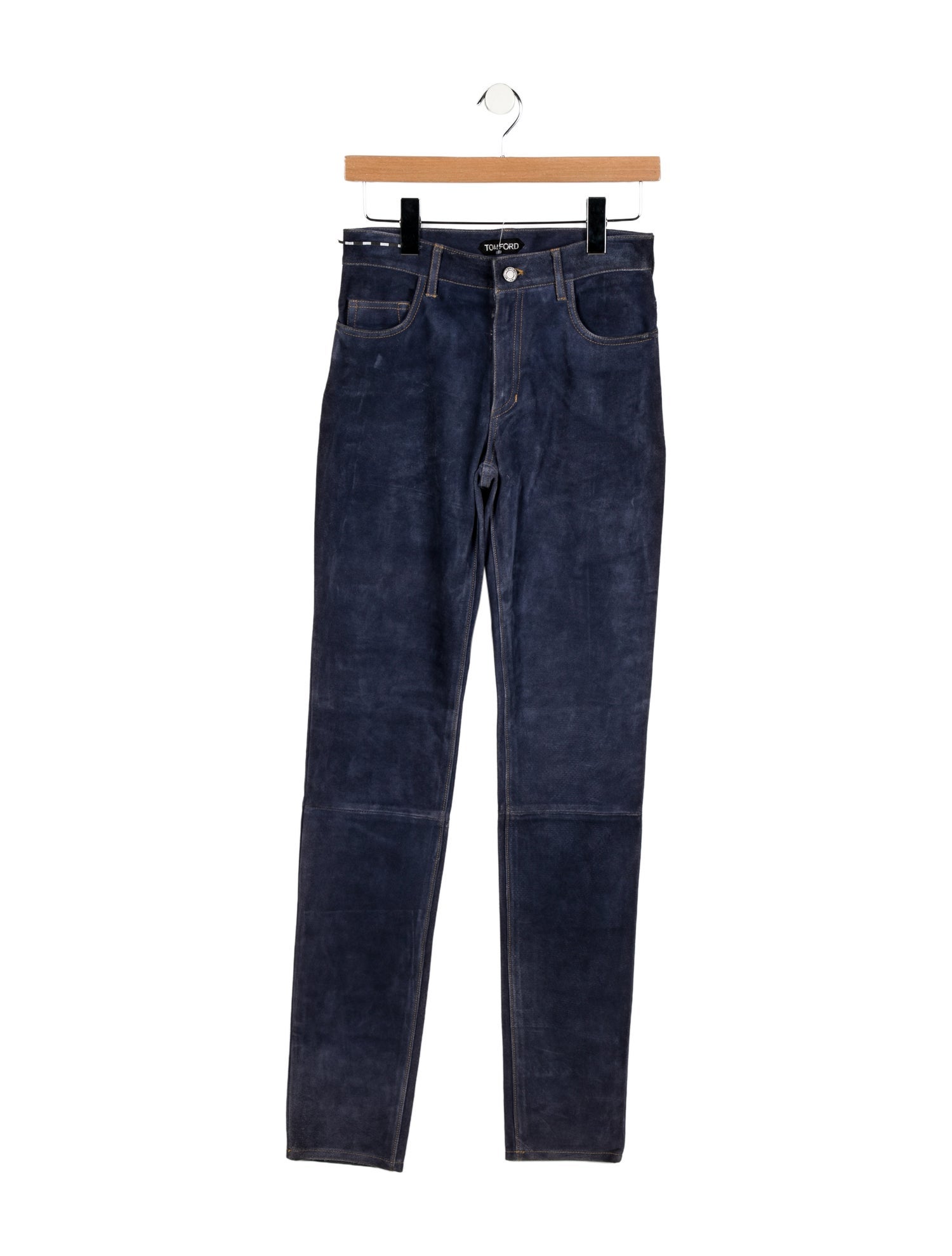 Tom Ford Suede Skinny Leg Pants