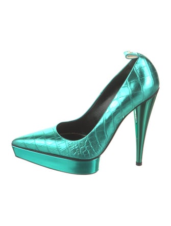 Tom Ford Embossed Leather Pumps