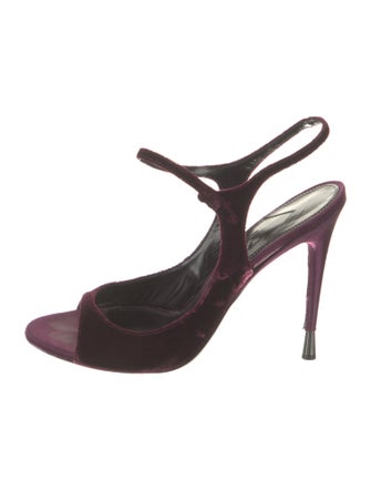 Tom Ford Velvet Slingback Sandals