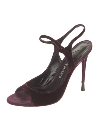 Tom Ford Velvet Slingback Sandals