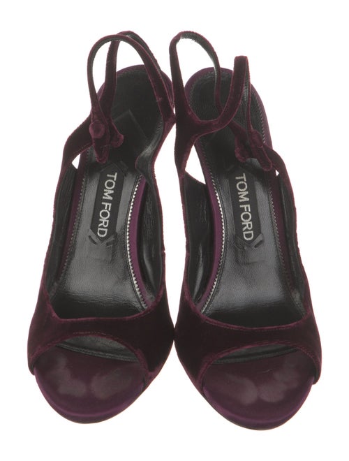 Tom Ford Velvet Slingback Sandals