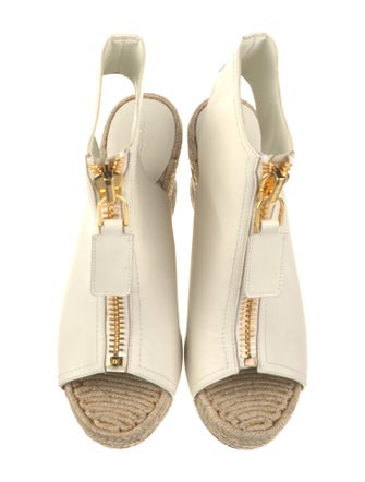 Tom Ford Leather Animal Print Espadrilles