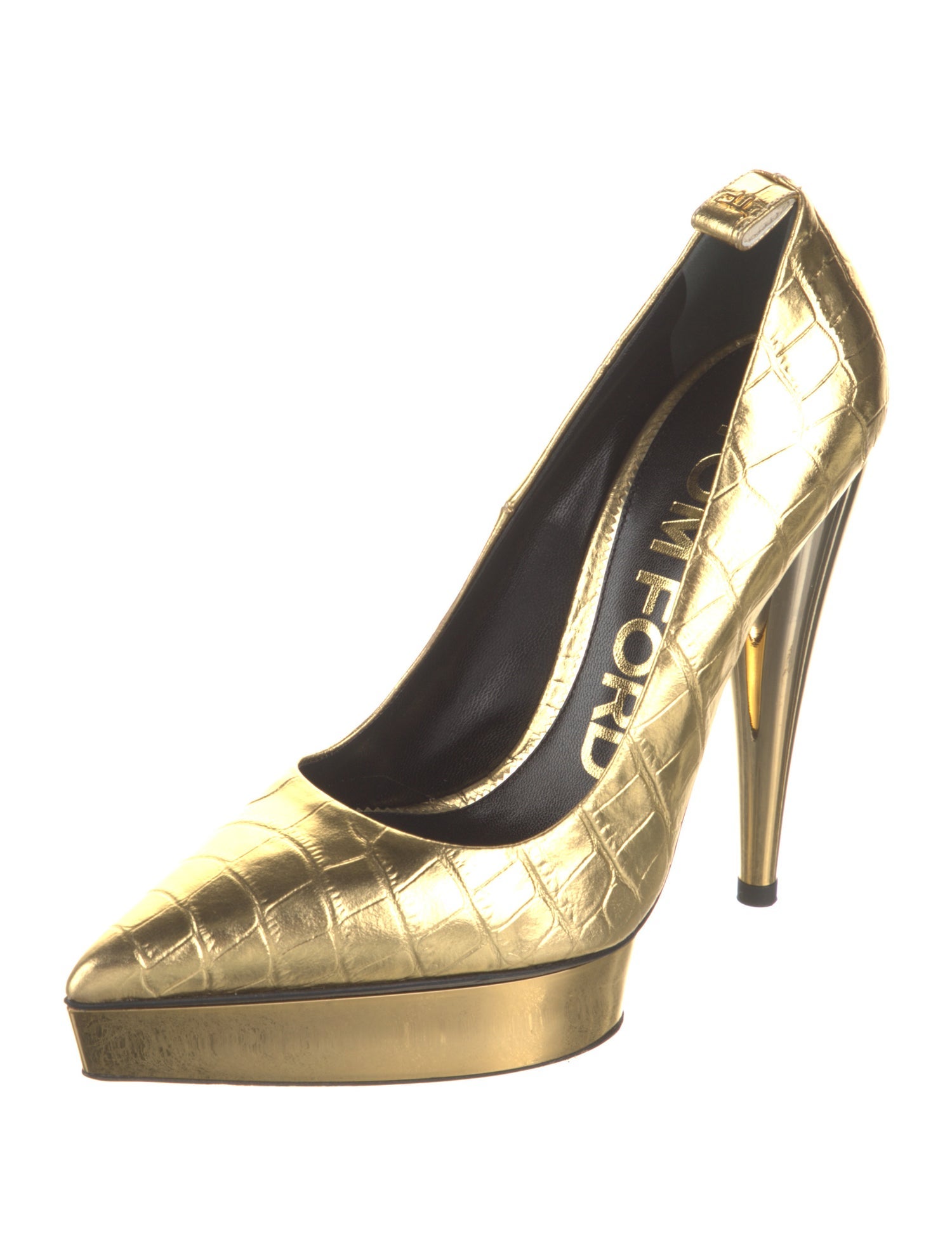 Tom Ford Embossed Leather Pumps