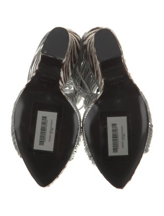 Tom Ford Leather Animal Print Sandals