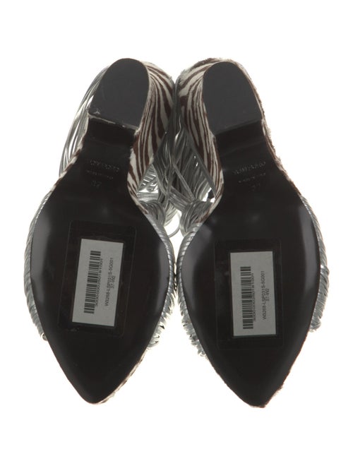 Tom Ford Leather Animal Print Sandals