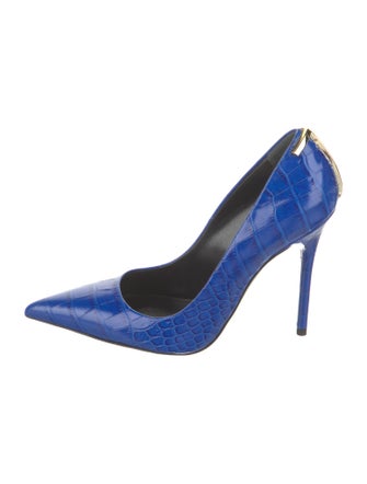 Tom Ford Embossed Leather Animal Print Pumps