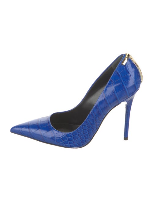 Tom Ford Embossed Leather Animal Print Pumps