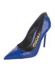 Tom Ford Embossed Leather Animal Print Pumps