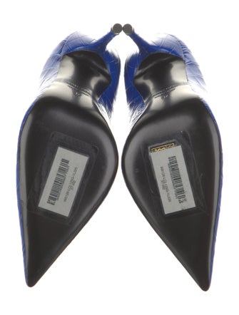 Tom Ford Embossed Leather Animal Print Pumps