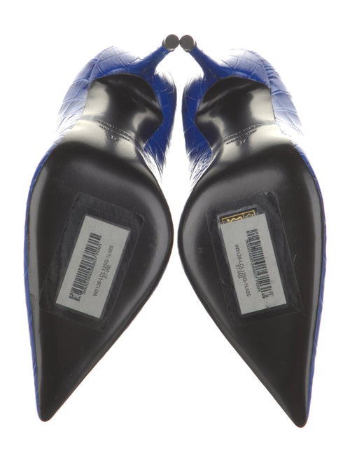 Tom Ford Embossed Leather Animal Print Pumps