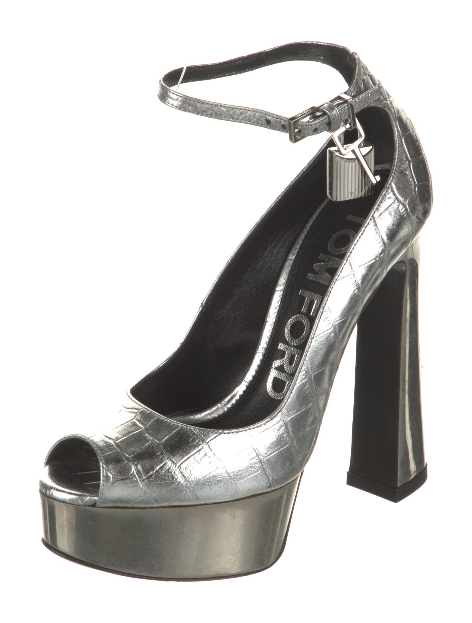 Tom Ford Embossed Leather Pumps