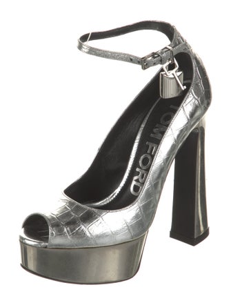 Tom Ford Embossed Leather Pumps