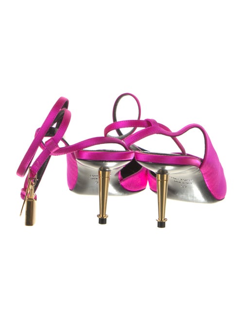 Tom Ford Satin Printed D'Orsay Pumps