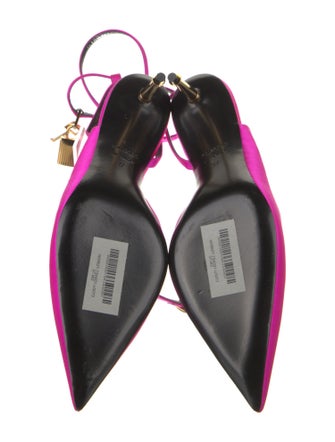 Tom Ford Satin Printed D'Orsay Pumps