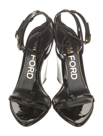 Tom Ford Patent Leather T-Strap Sandals