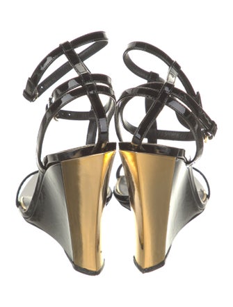 Tom Ford Patent Leather T-Strap Sandals