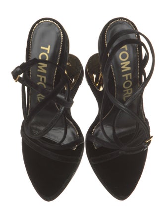 Tom Ford Velvet Gladiator Sandals