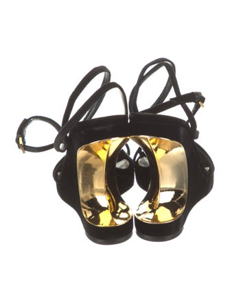 Tom Ford Velvet Gladiator Sandals