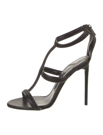Tom Ford Leather T-Strap Sandals