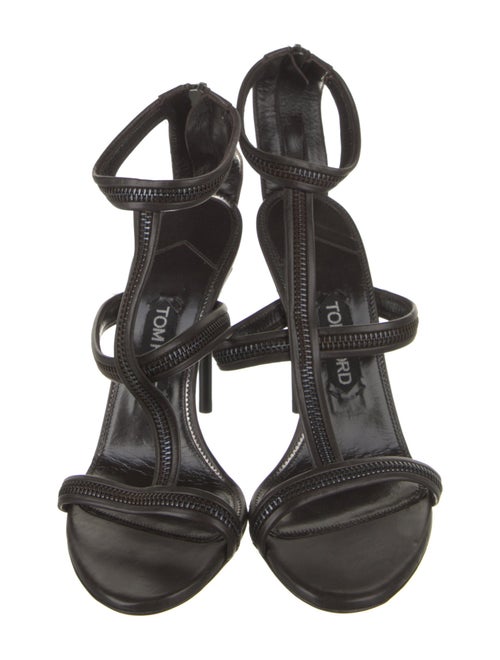 Tom Ford Leather T-Strap Sandals