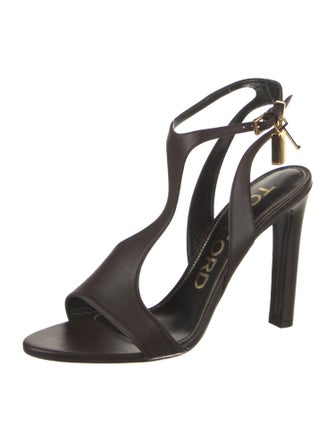 Tom Ford Leather Slingback Sandals