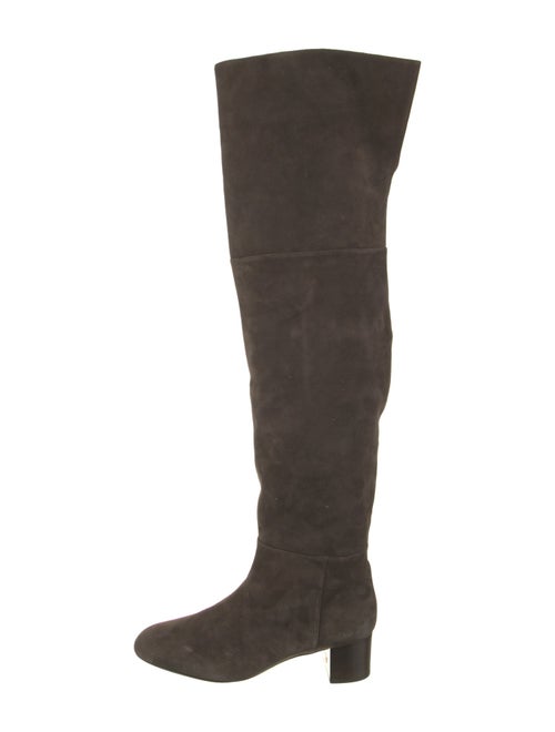 Tom Ford Suede Leather Trim Embellishment Boots