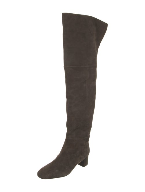 Tom Ford Suede Leather Trim Embellishment Boots