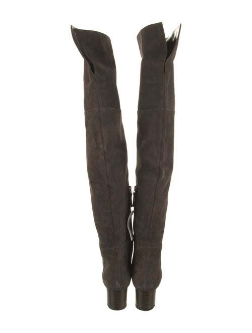 Tom Ford Suede Leather Trim Embellishment Boots