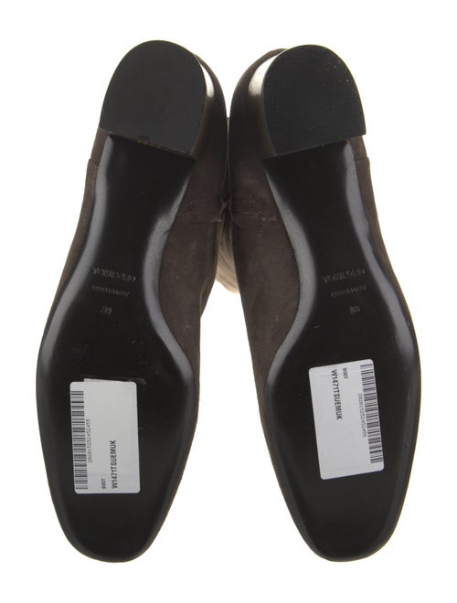 Tom Ford Suede Leather Trim Embellishment Boots