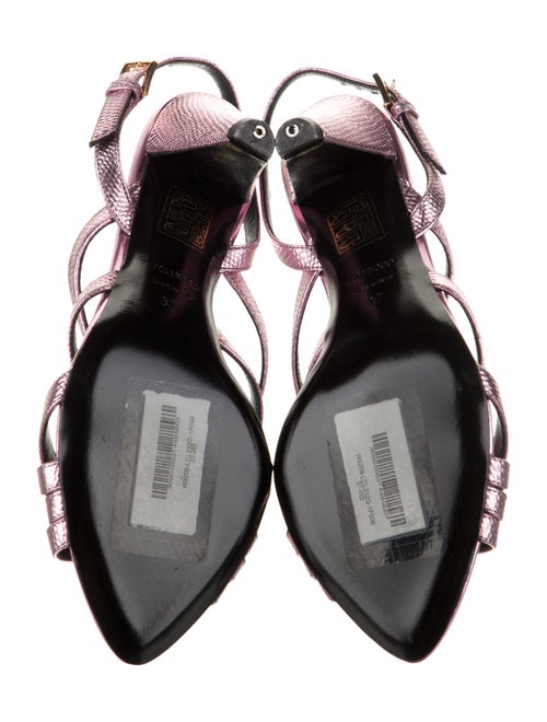 Tom Ford Animal Print Slingback Sandals