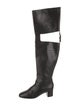 Tom Ford Leather Cutout Accent Boots