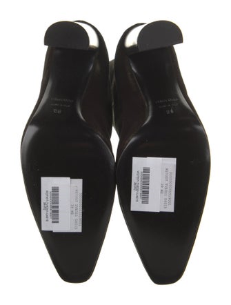 Tom Ford Velvet Leather Trim Embellishment Boots