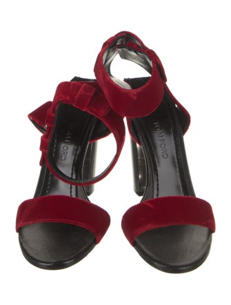 Tom Ford Velvet Slingback Sandals