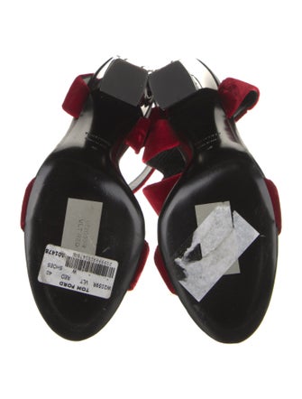 Tom Ford Velvet Slingback Sandals