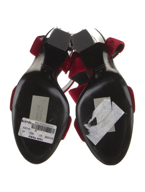 Tom Ford Velvet Slingback Sandals