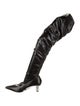 Tom Ford Leather Crystal Embellishments Sock Boots
