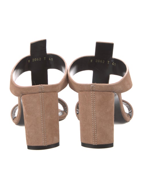 Tom Ford Suede Studded Accents T-Strap Sandals