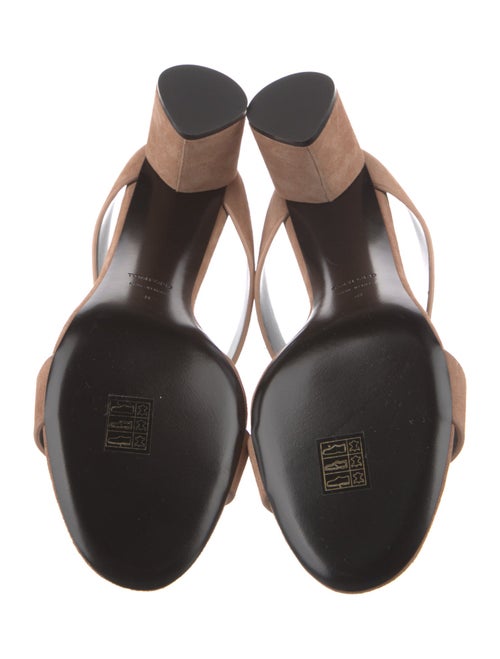 Tom Ford Suede Studded Accents T-Strap Sandals