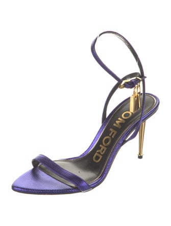 Tom Ford Leather Slingback Sandals
