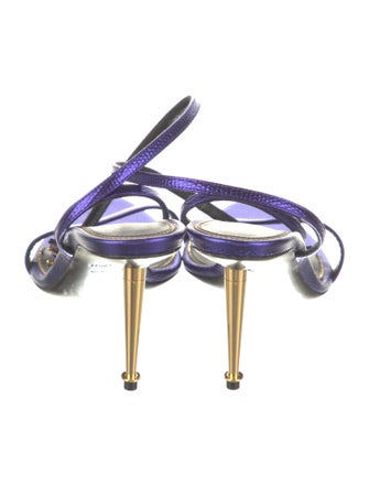 Tom Ford Leather Slingback Sandals