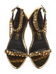 Tom Ford Patent Leather Chain-Link Accents Sandals